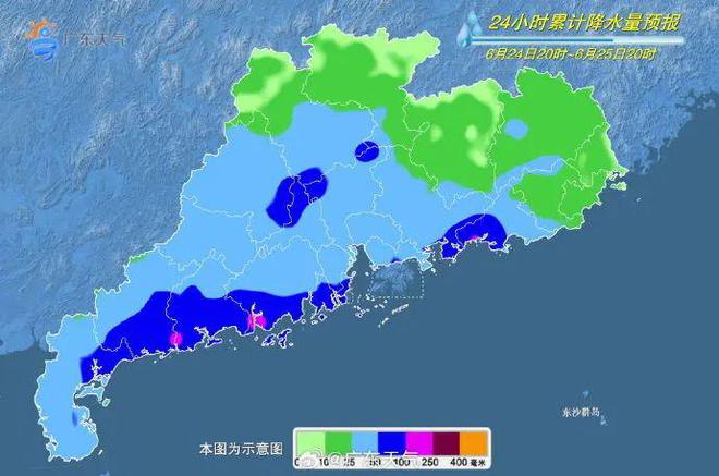 广东省年降雨量概况