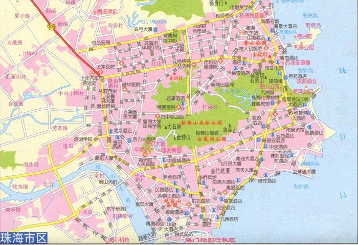 广东省珠海市地图全图详解